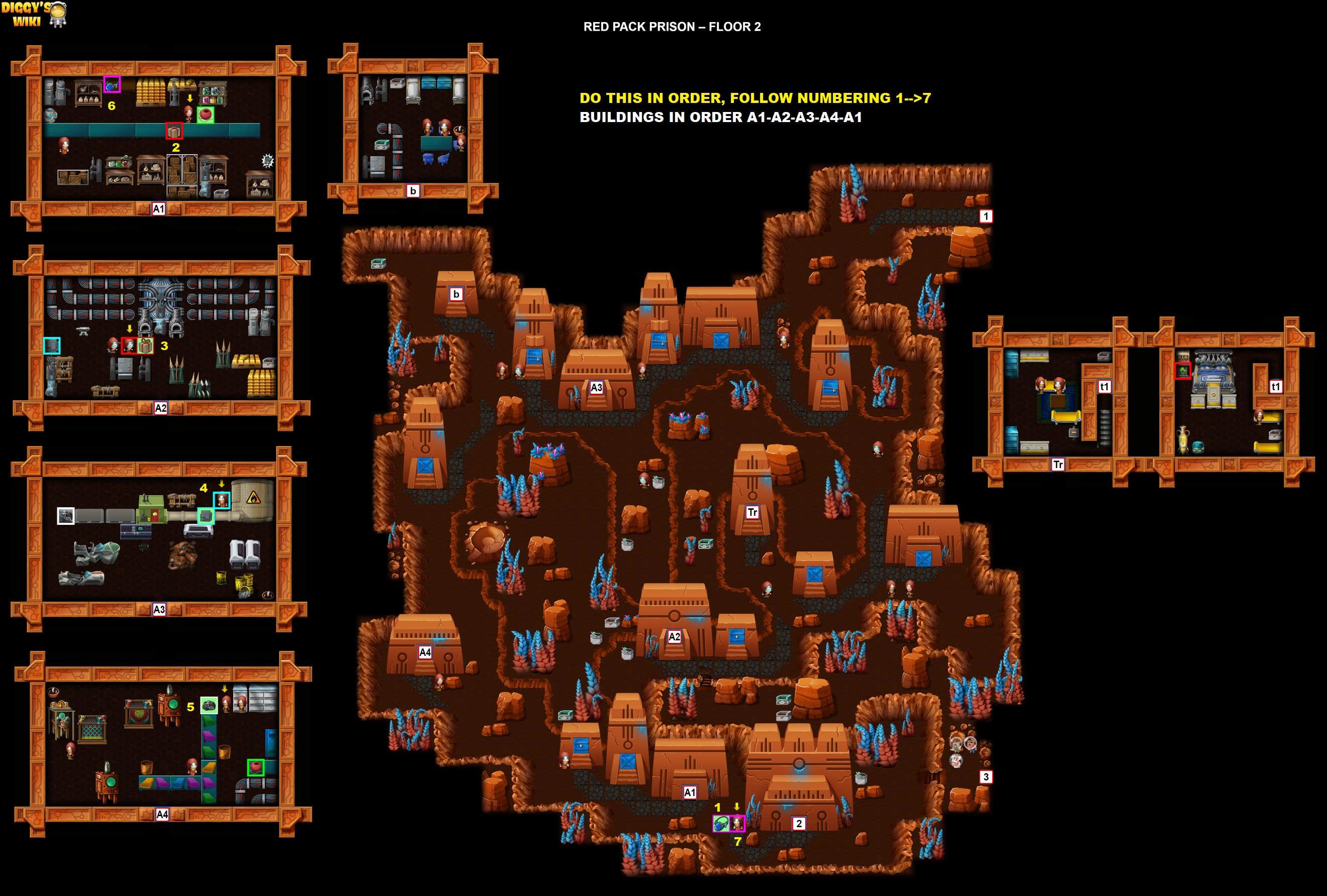 Red Pack Prison Diggy's Adventure Diggy's Guide